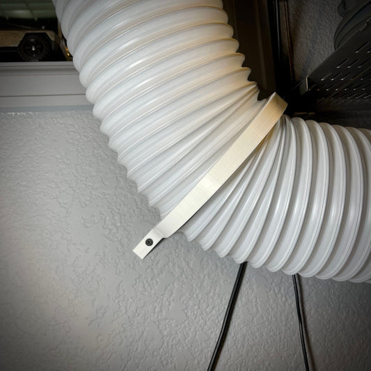 3D-printing a wall bracket for a portable air conditioner 6 inch exhaust hose - SuperheroDIY