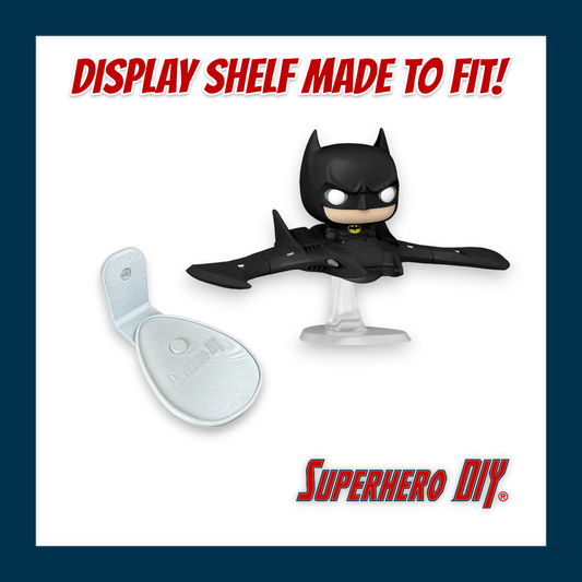 Floating Shelf for Batman in Batwing #121 Funko Pop! Rides - Superhero DIY