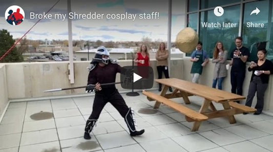 Aaand I broke my Shredder staff! - SuperheroDIY