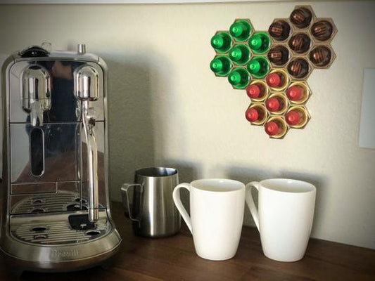 An actually NICE-LOOKING way to store your Nespresso coffee pods! - SuperheroDIY