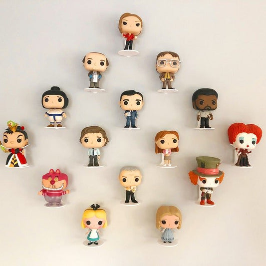 Using Command strips to mount Funko floating shelves on the wall - SuperheroDIY