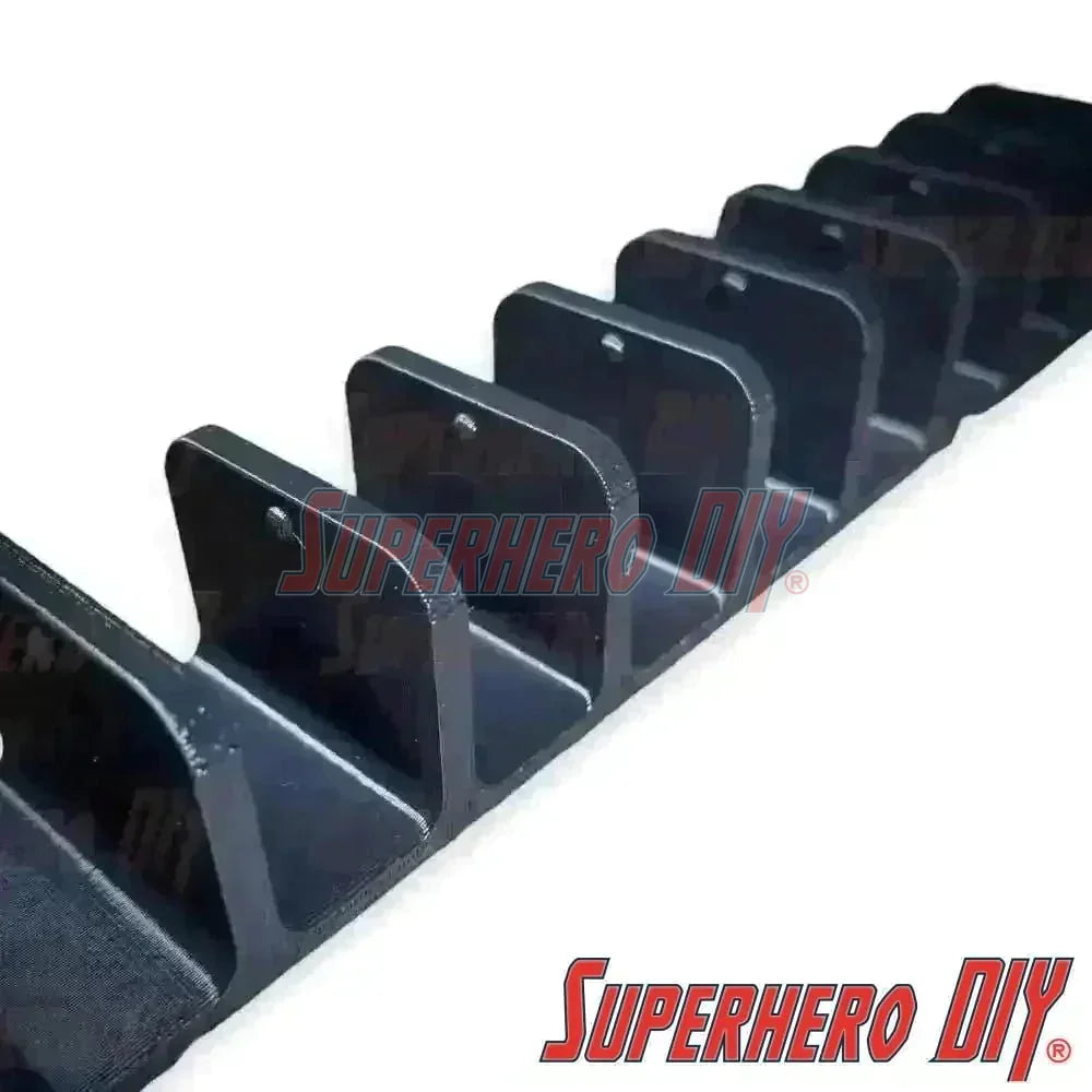 10-Stick Hockey Stick Holder Wall Mount | Ice Hockey Stick Organizer | Fits all size sticks | Hockey Stick Organizer holds up to 10! - Superhero DIY