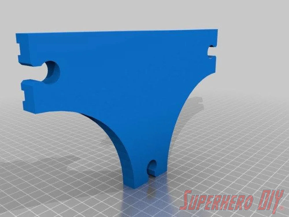 3-WAY T Junction Track piece compatible with Brio or Thomas Wooden Train Track | 3D-printed enhancement for Wooden Train Set - Superhero DIY