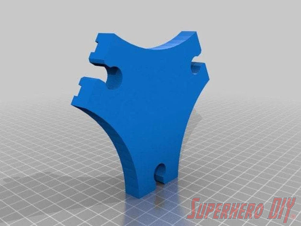 3-WAY Triangle Junction Track piece compatible with Brio or Thomas Wooden Train Track | Y Junction | 3D-printed for Wooden Train Set - Superhero DIY