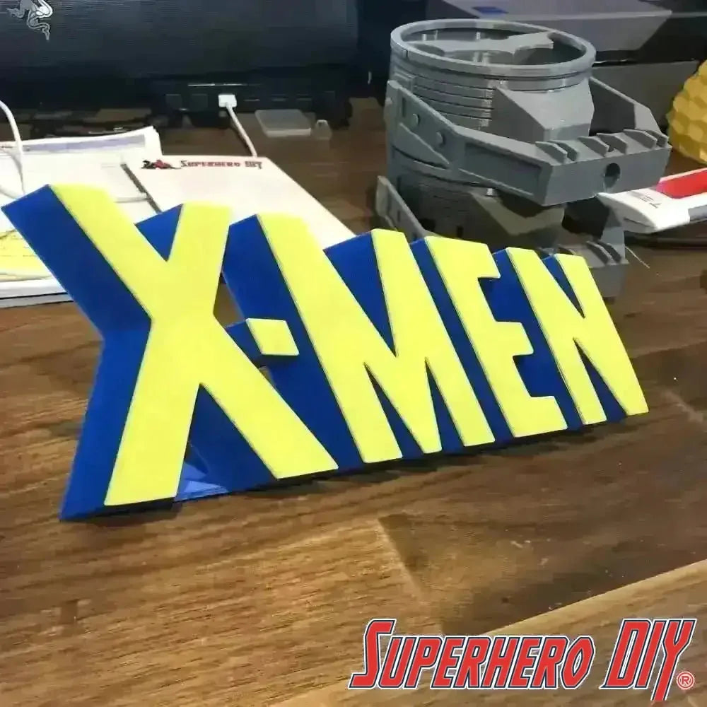 3D-PRINTABLE Classic X-Men Comic Logo | Free-standing 3D X-MEN logo DIGITAL STL FILE - Superhero DIY