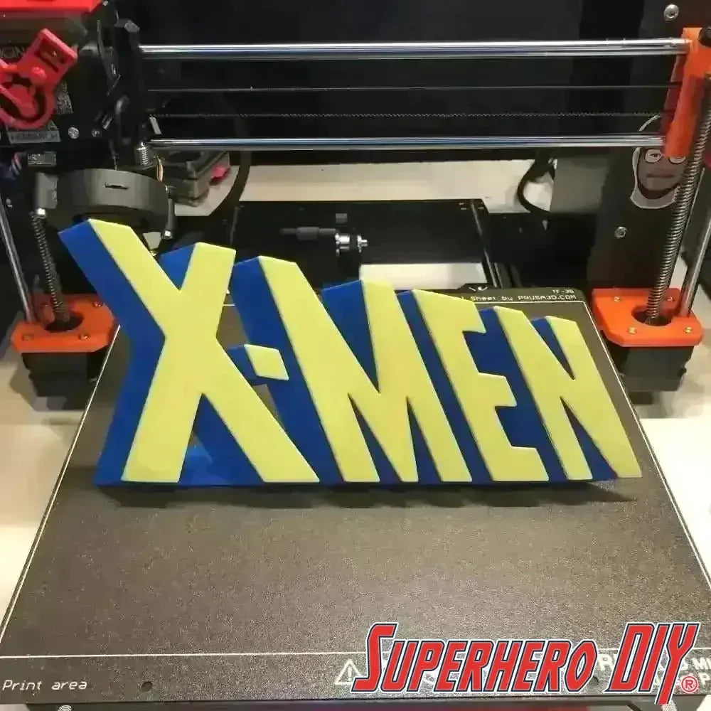 3D-PRINTABLE Classic X-Men Comic Logo | Free-standing 3D X-MEN logo DIGITAL STL FILE - Superhero DIY