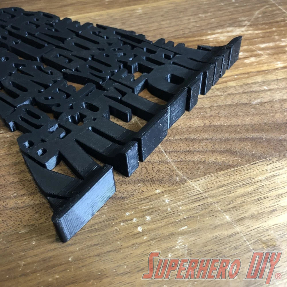 3D-PRINTABLE Die a Hero or Become the Villain 3D Silhouette DIGITAL STL FILE - Superhero DIY