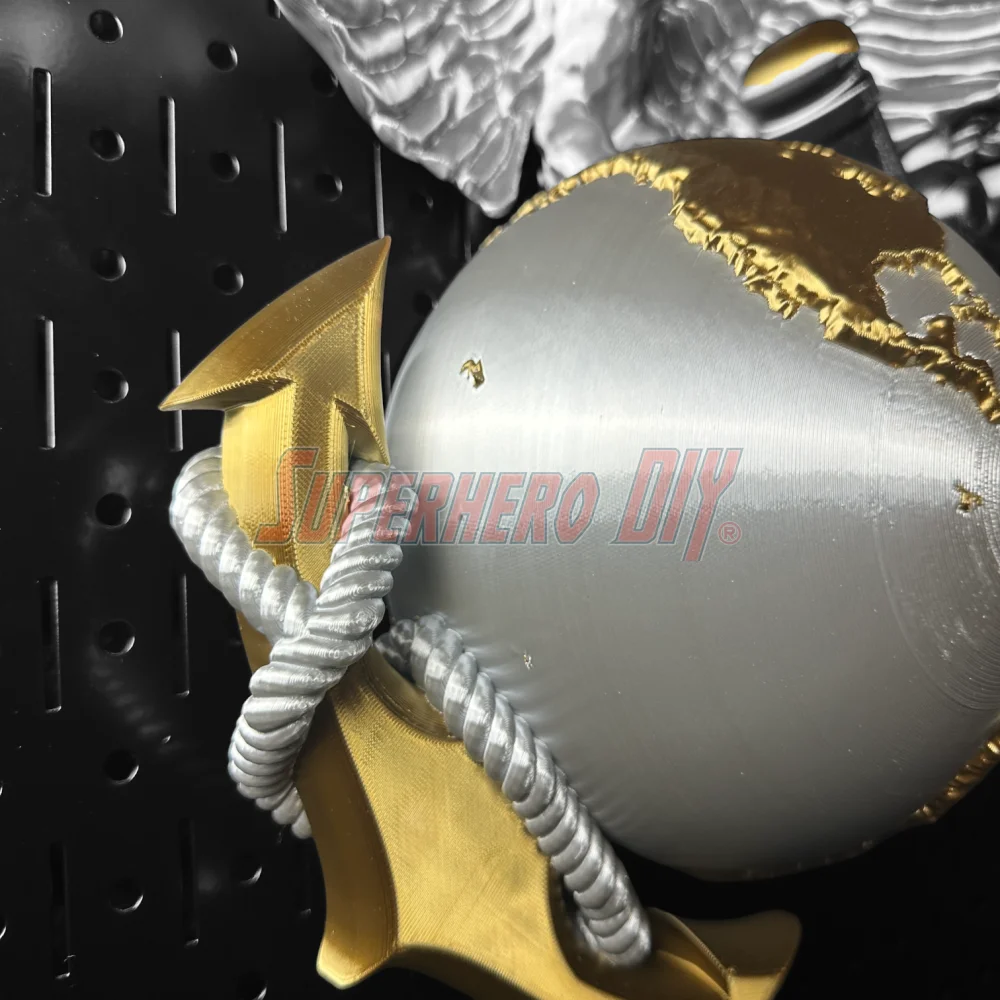 3D Marine Corps EGA insignia wall-mountable, featuring a detailed Eagle, Globe, and Anchor design for USMC decoration.