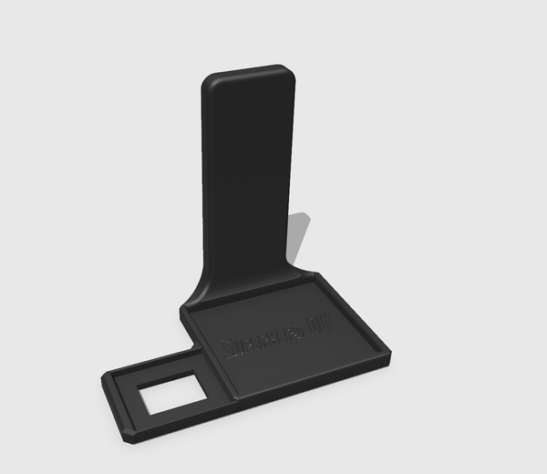 Floating shelf for Bitty Pop Arcade, designed for wall mounting the arcade cabinet and its figure box.