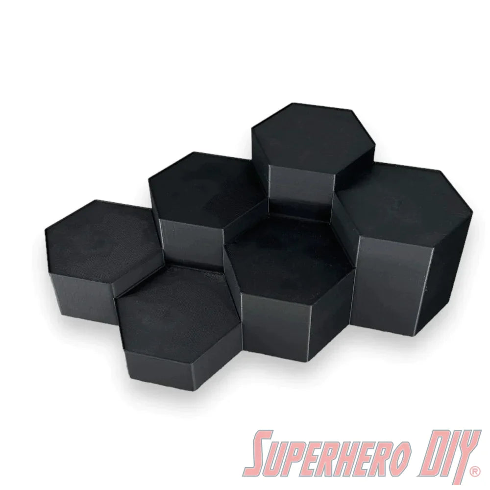 6-Level Hexagon Display Riser for Collectibles - Superhero DIY