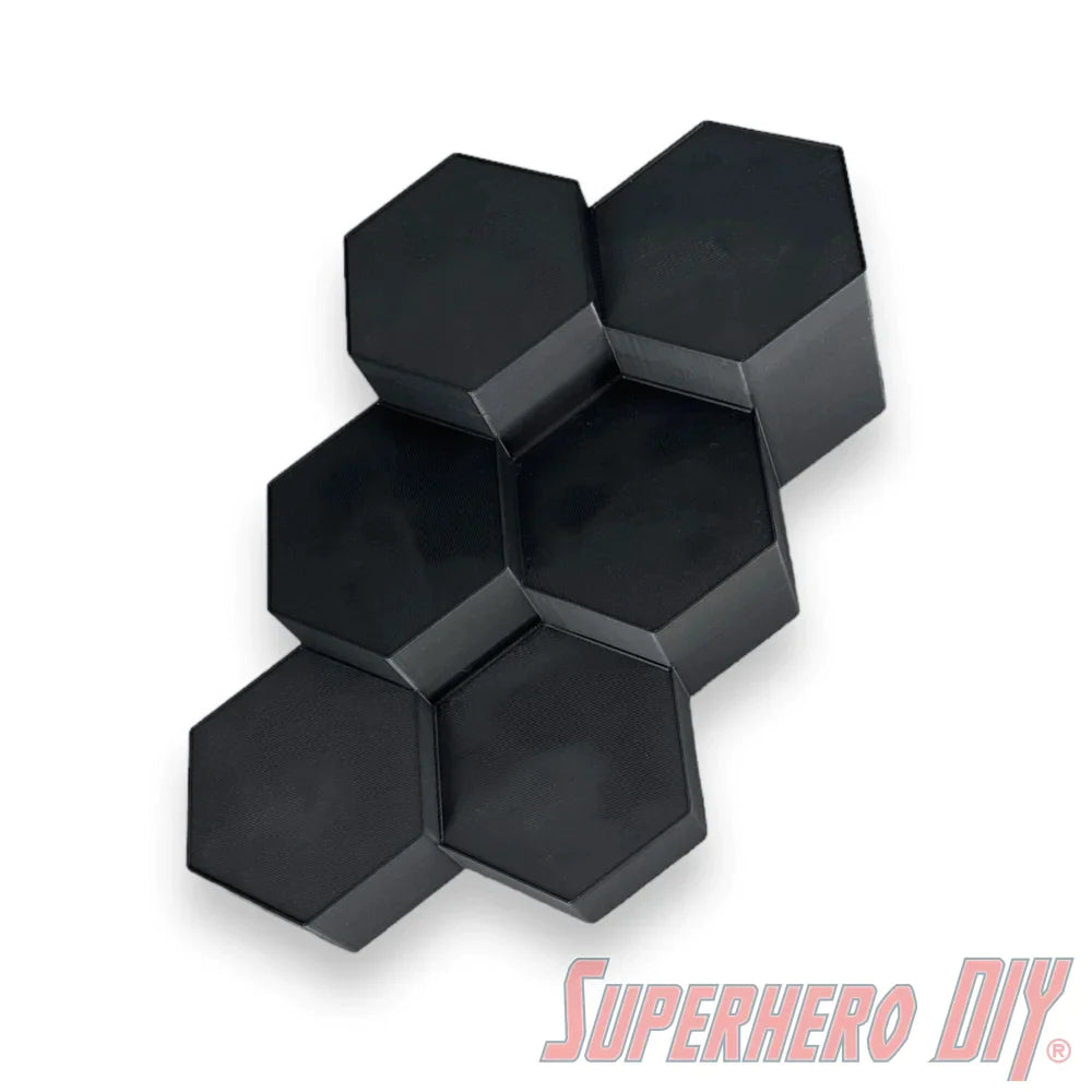 6-Level Hexagon Display Riser for Collectibles - Superhero DIY