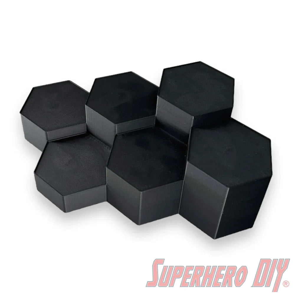 6-Level Hexagon Display Riser for Collectibles - Superhero DIY
