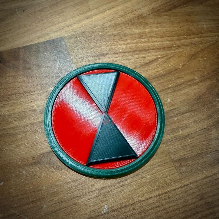 7th Infantry Division unit patch insignia with a flat back for wall mounting
