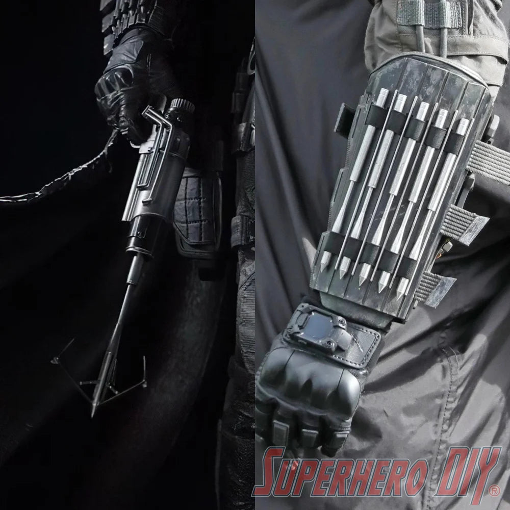 The Batman Gauntlet Darts | 10-pack Bat grapple darts for the 2022 Batman costume | 3D-printed plastic Batman cosplay prop replica - Superhero DIY