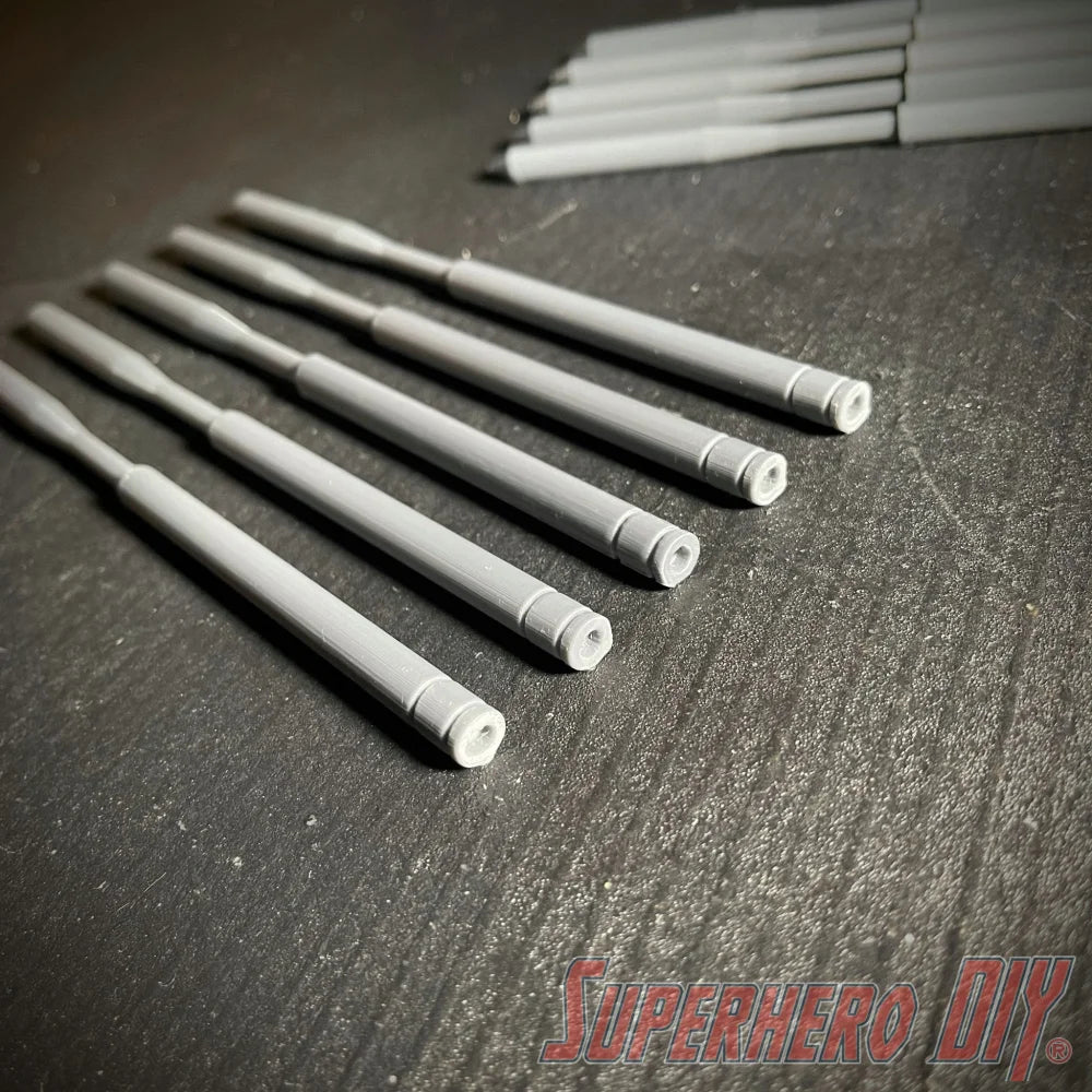 The Batman Gauntlet Darts | 10-pack Bat grapple darts for the 2022 Batman costume | 3D-printed plastic Batman cosplay prop replica - Superhero DIY