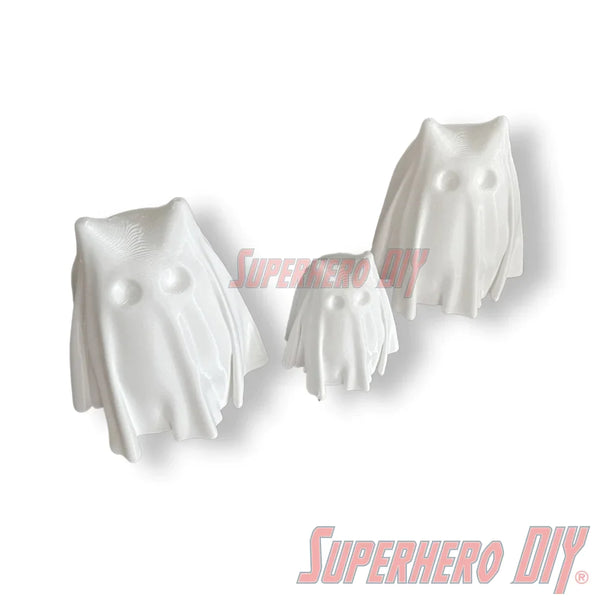 Cute Little Baby Cat Ghost | 3D-printed Ghost Cat Halloween Decoration | Halloween Decor Cute Cat Ghost - Superhero DIY
