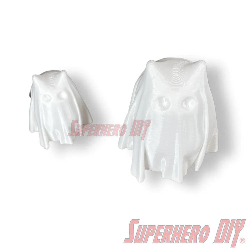 Cute Little Baby Cat Ghost | 3D-printed Ghost Cat Halloween Decoration | Halloween Decor Cute Cat Ghost - Superhero DIY