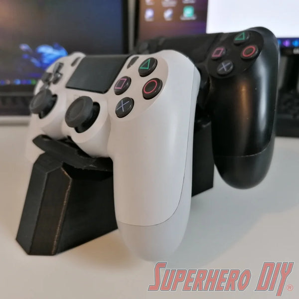 Dual Controller Stand for PS4 Controller | PlayStation DualShock Controller Holder | Great stand holds 2 PlayStation controllers - Superhero DIY