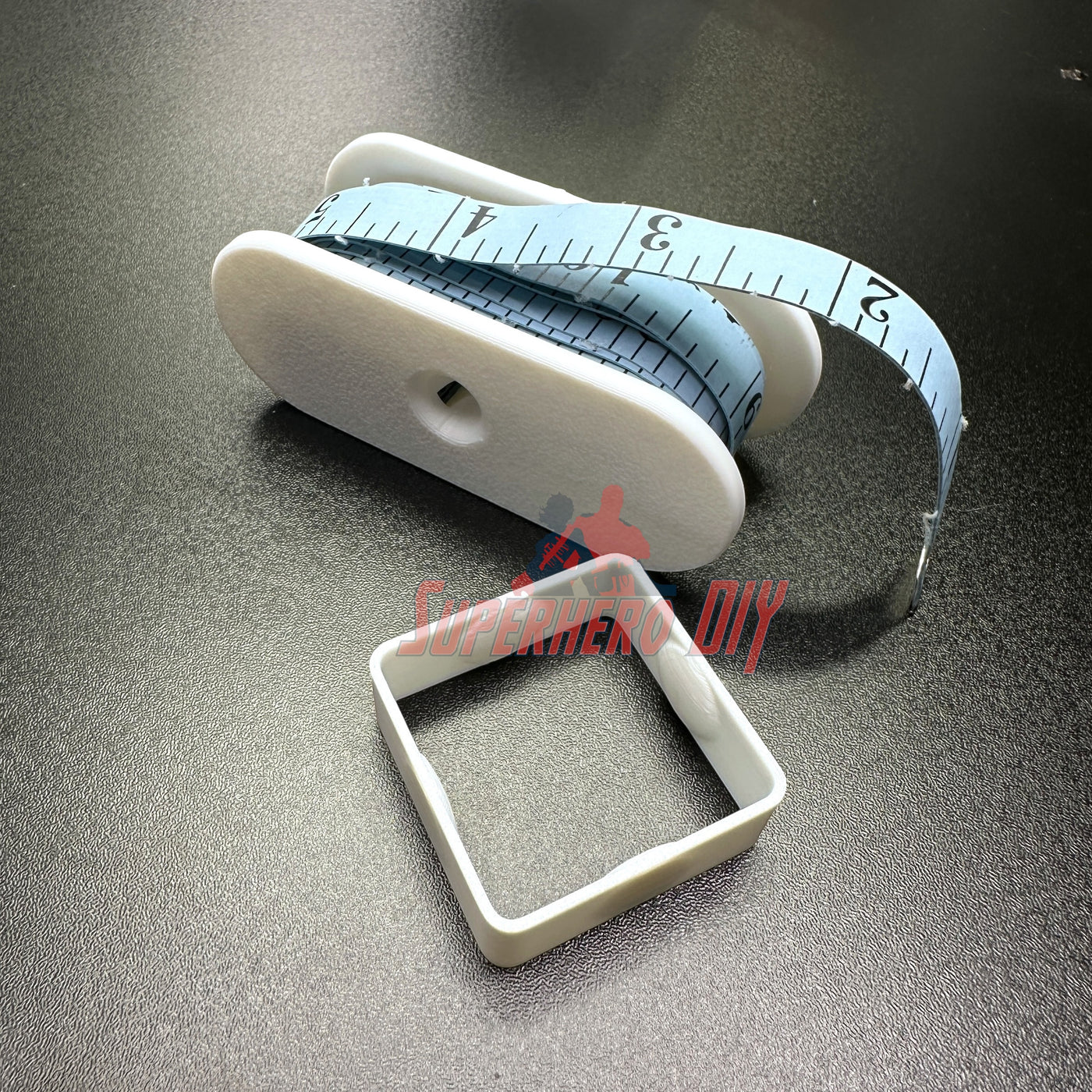 Fabric Tape Measure Holder | Snap-On Sewing Tape Storage for 60" or 145" Tailor’s Tapes | Plastic Sewing Tool for Quilters & DIY, easy to use.