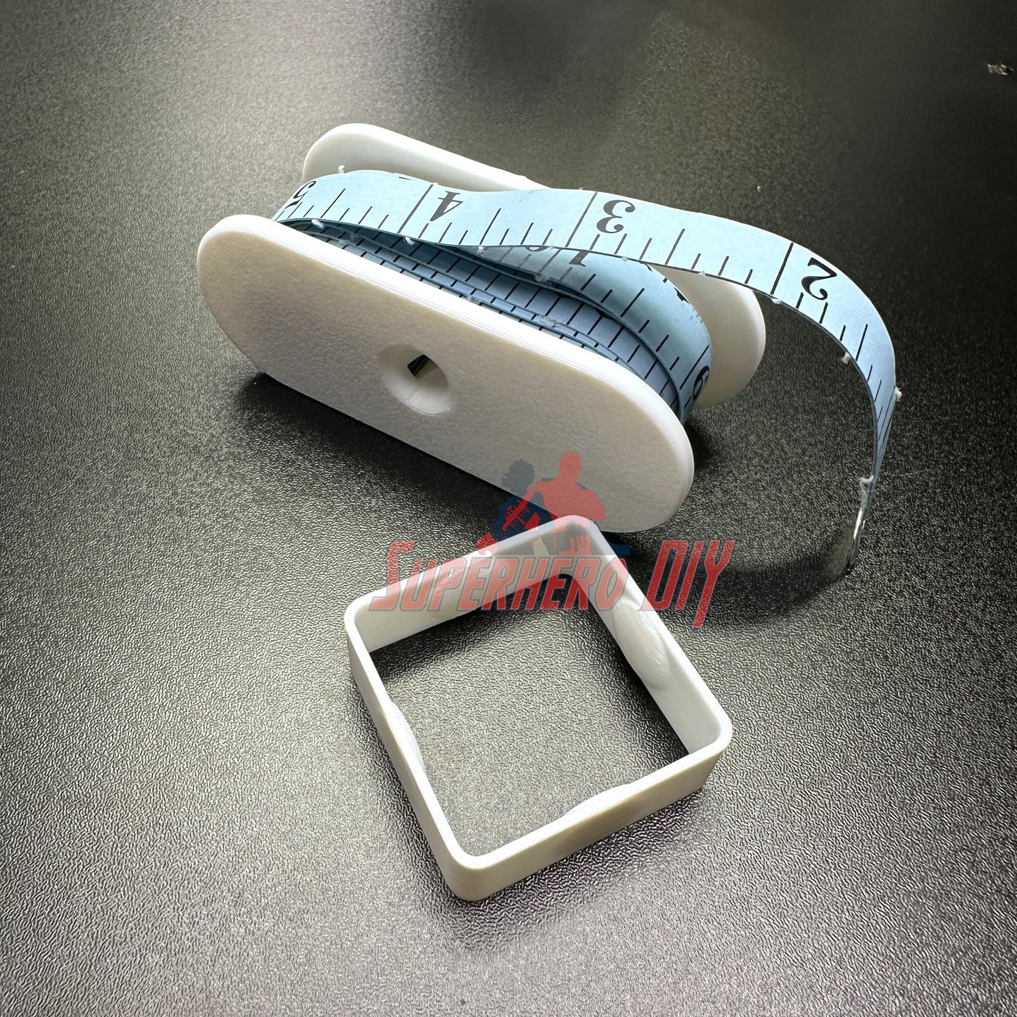 Fabric Tape Measure Holder | Snap-On Sewing Tape Storage for 60" or 145" Tailor’s Tapes | Plastic Sewing Tool for Quilters & DIY, easy to use.