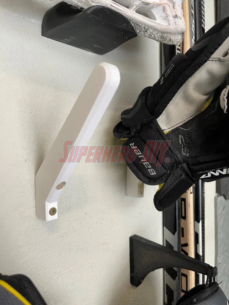 Hockey Glove Wall Mount (pair) | Hockey Gear Storage Solution - Superhero DIY