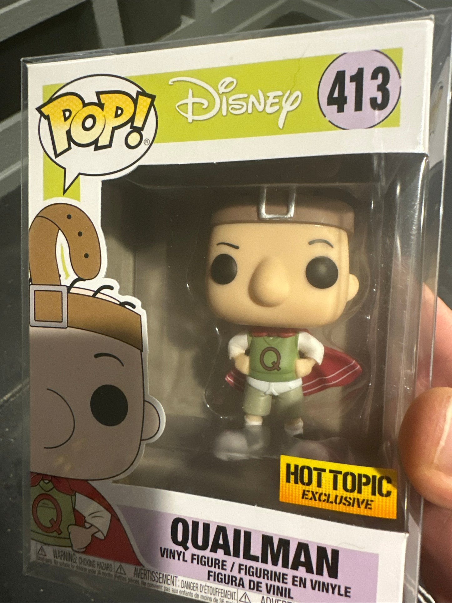 Funko Pop! Disney Doug #413 Quailman Hot Topic Exclusive with Protector for sale - Superhero DIY