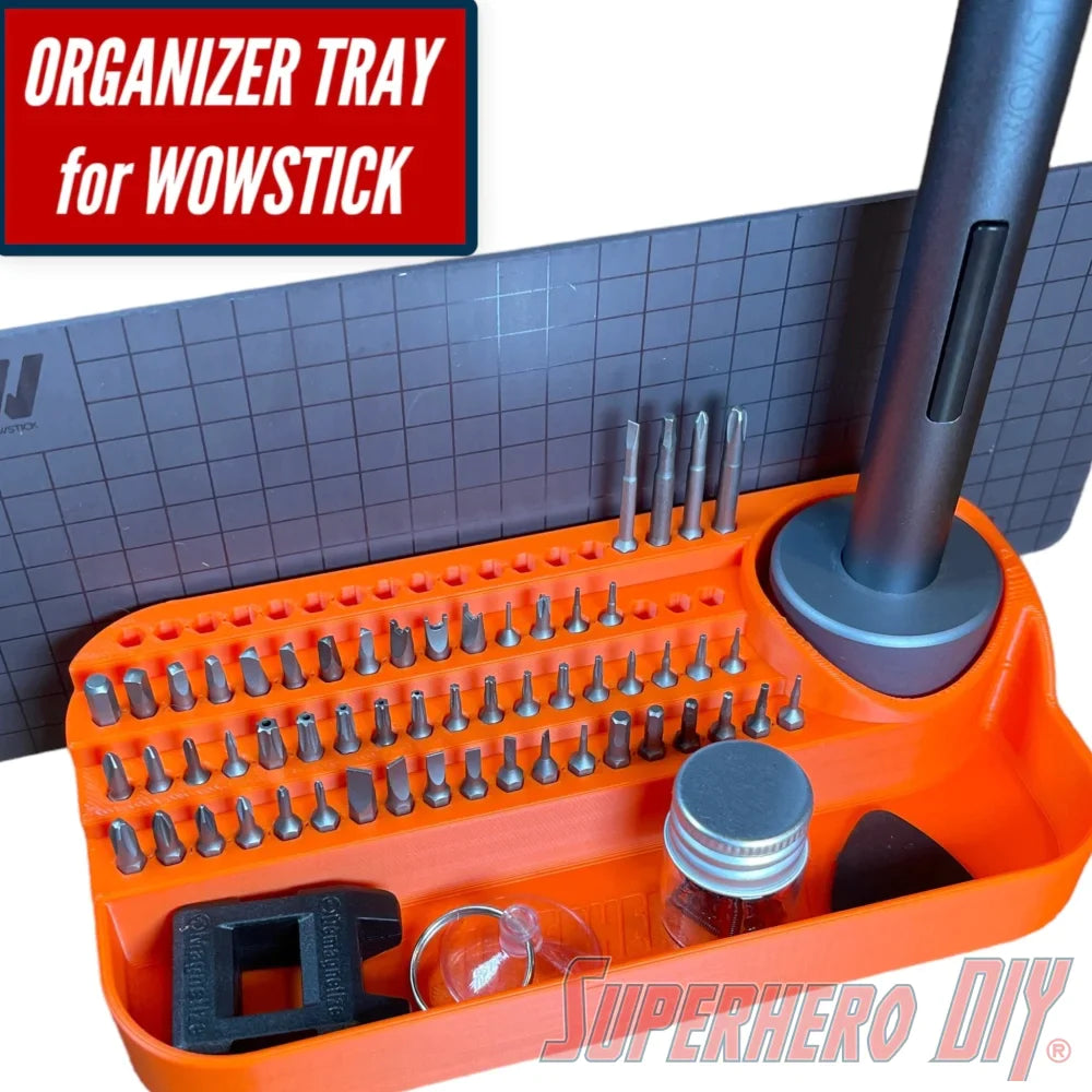 Organizer Tray for Wowstick Electric Screwdriver - Superhero DIY
