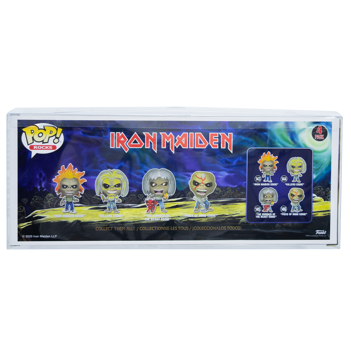 4-Pack Iron Maiden 2020 PopShield Protectors by 7 Bucks a Pop