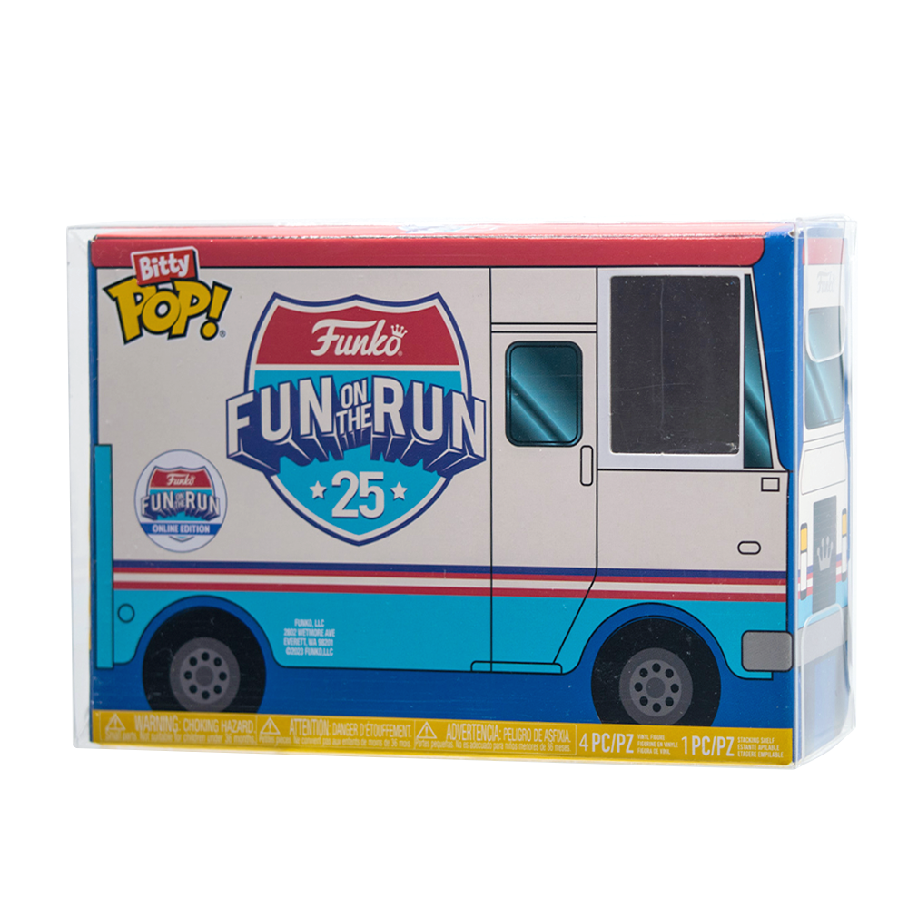 Funko Pop! vehicle in Bitty Pop! PopShield Protectors packaging