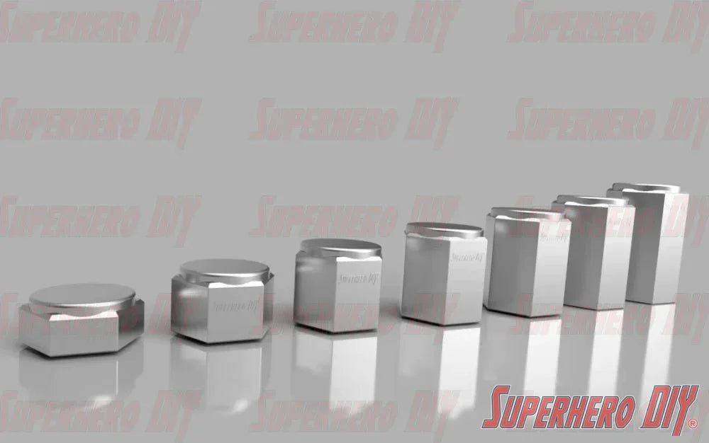 Pedestal Display Riser Stands for Funko Pop! 4" Figures or collectible display | Seven heights available different height raised stands - Superhero DIY