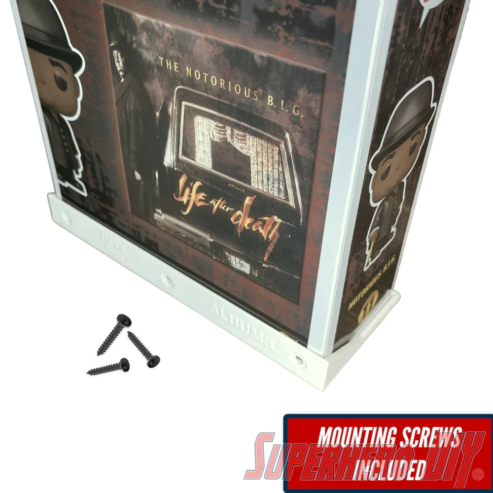Pop! ALBUMS Floating Shelf Wall Mount | Fits 9W X 3.5D Funko Pop Albums Box | Includes mounting screws - Superhero DIY