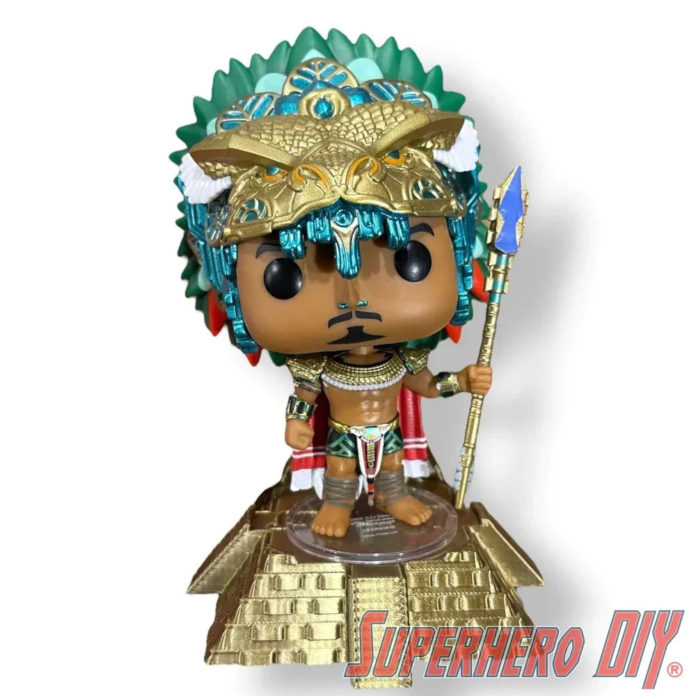 Pyramid Display Stand or Shelf for Indiana Jones or Namor Funko Pop - Mayan Pyramid Inspired Pop Vinyl Collectible Accessory - Superhero DIY
