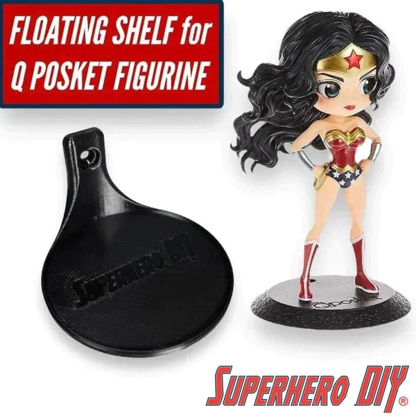 Q Posket floating shelves, round low-profile shelves