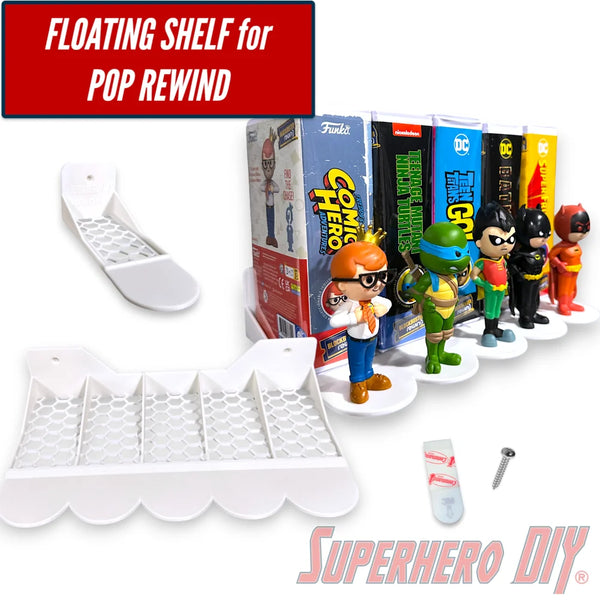 Side-Facing Wall Display for Funko Pop Rewind - Superhero DIY