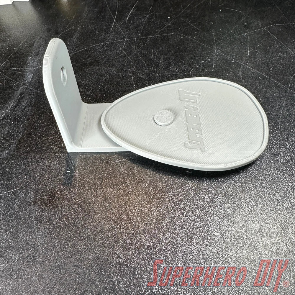 Swivel Shelf for Pop! Rides or Deluxe Funko Pops with Raindrop Base | Includes Mounting Screw - Superhero DIY