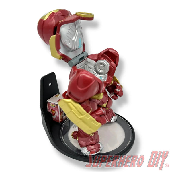 Wall shelf for Bitty Bots, designed to display Funko Bitty Pop figures alongside their matching Bitty Bot companion box