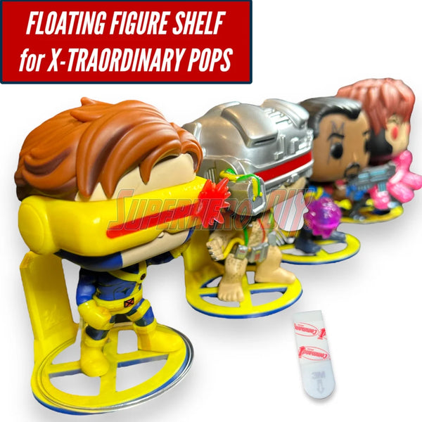 X-SHELF Floating Figure Shelf perfect for X-Men Funko Pop Collection - Superhero DIY