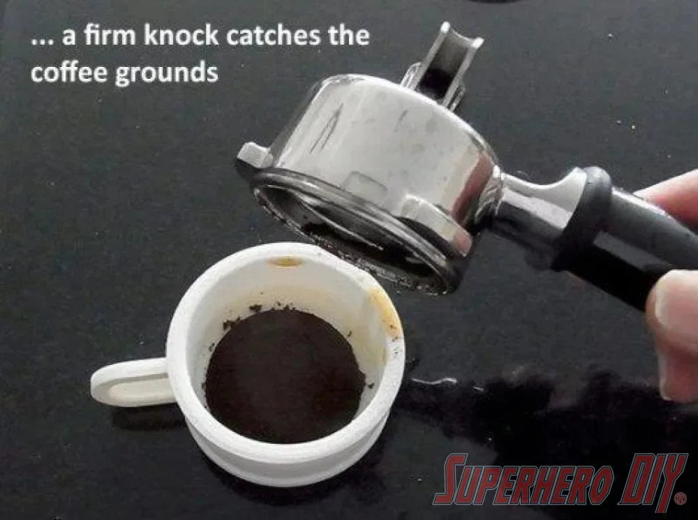 Barista Coffee Machine Knock Box for Coffee Grounds - Superhero DIY