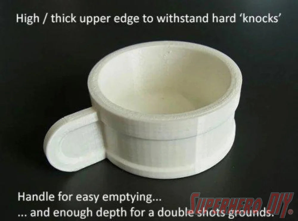 Barista Coffee Machine Knock Box for Coffee Grounds - Superhero DIY