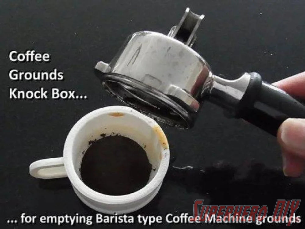 Barista Coffee Machine Knock Box for Coffee Grounds - Superhero DIY