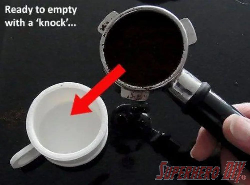 Barista Coffee Machine Knock Box for Coffee Grounds - Superhero DIY