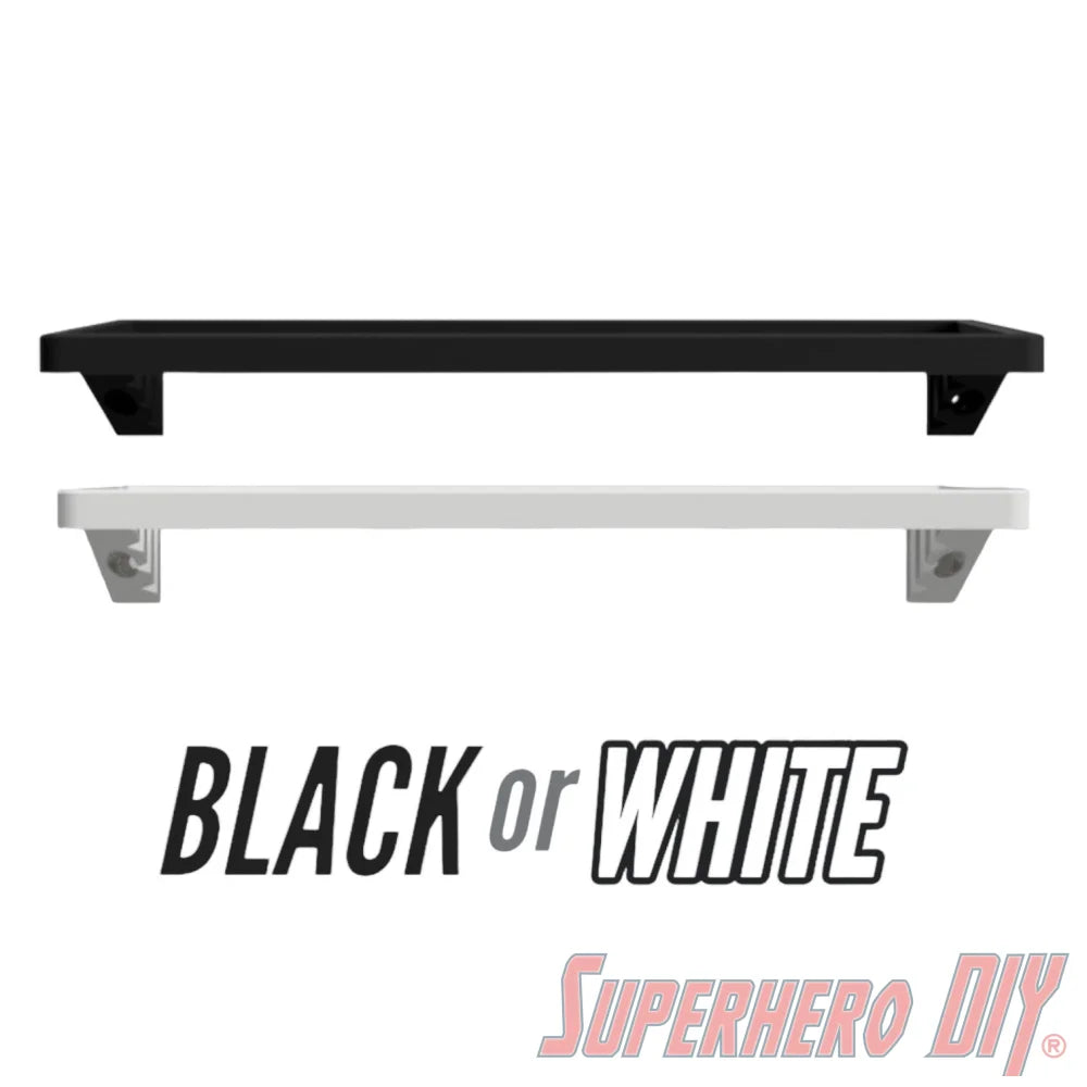 Box Floating Shelf for WIDE Jumbo 10" Funko Pops | Fits 10 inch 12W X 8.25D Jumbo Pop boxes - Superhero DIY