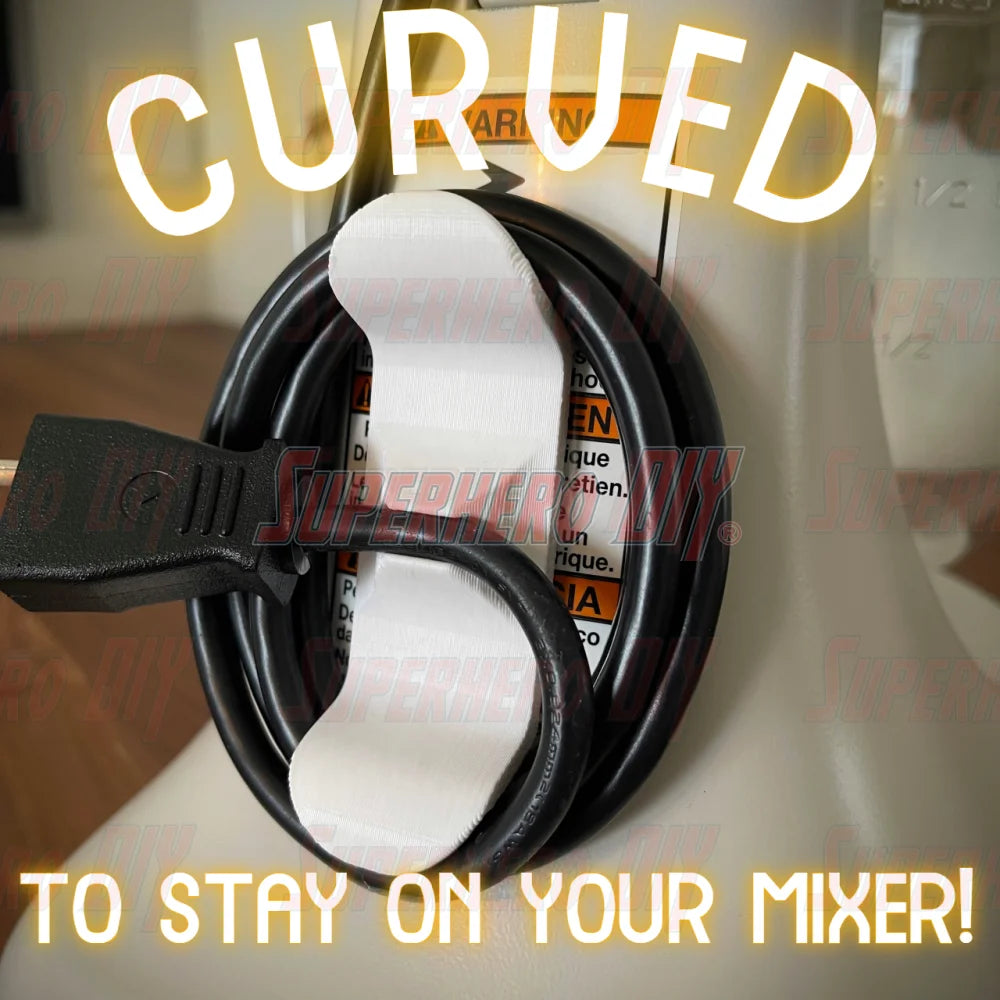 Cable Wrap for KitchenAid Stand Mixer | Comes with 3M Command Strip - Superhero DIY