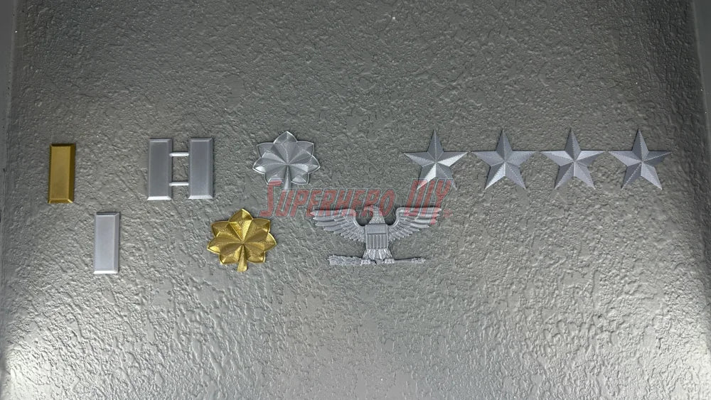 Captain Rank | Navy Lieutenant US Military Officer Rank Insignia | Authentic rank - multiple sizes! - Superhero DIY