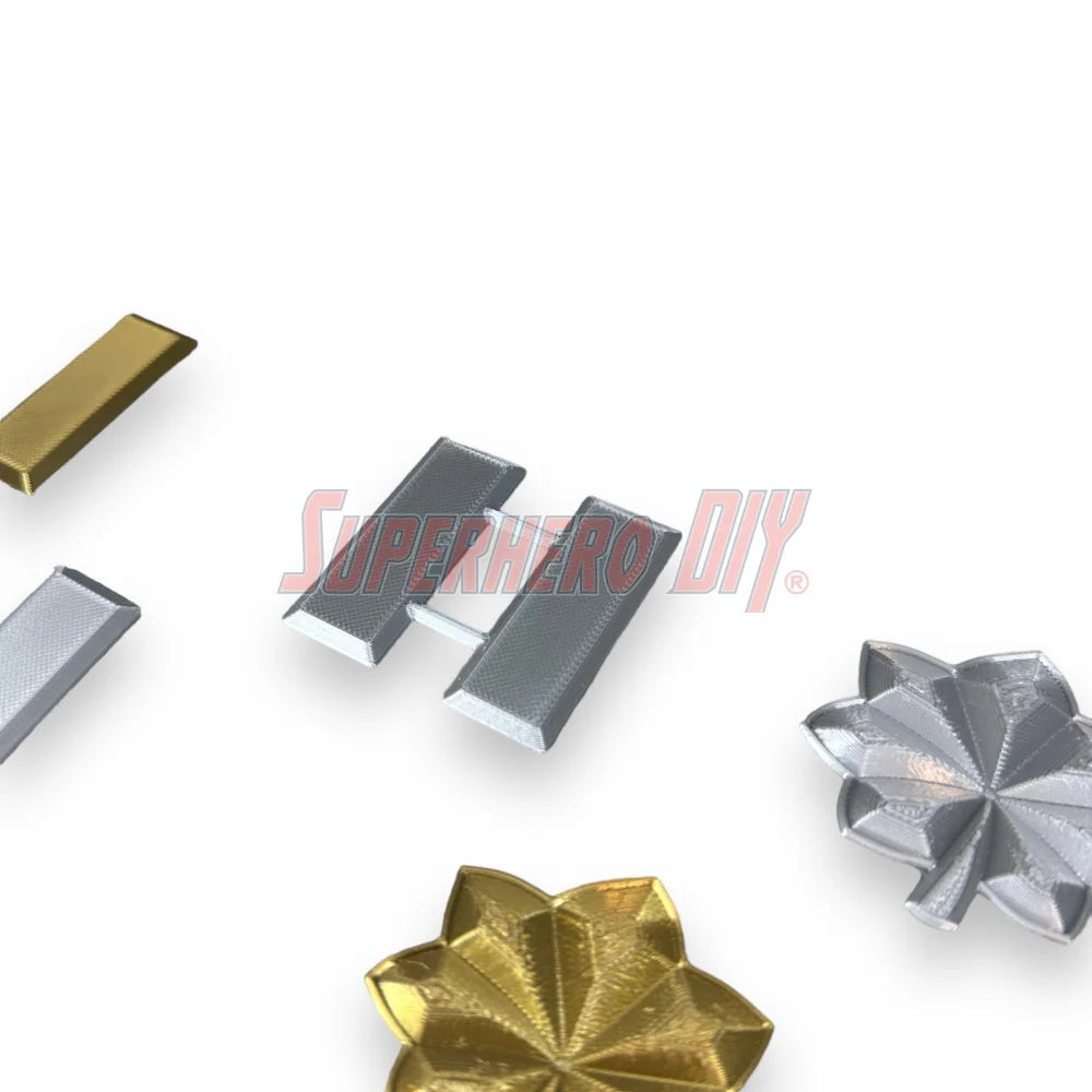 Captain Rank | Navy Lieutenant US Military Officer Rank Insignia | Authentic rank - multiple sizes! - Superhero DIY