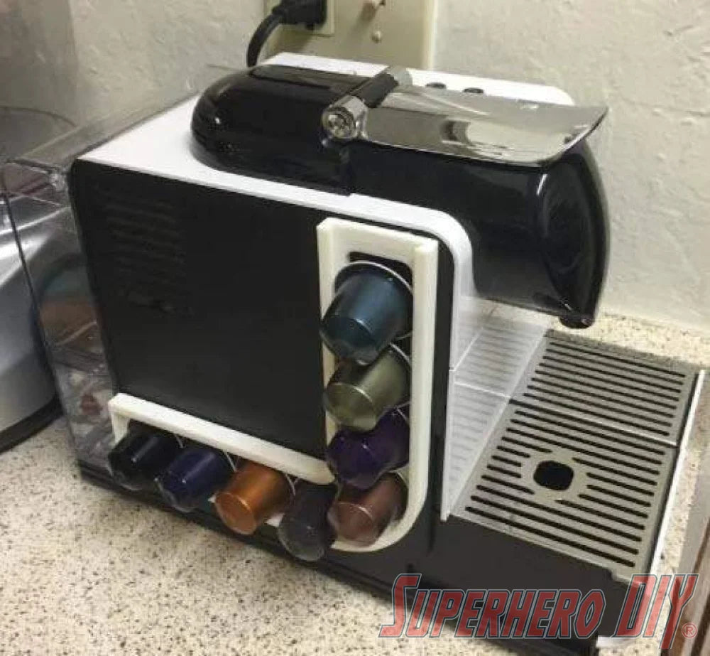 Coffee Pod Capsule Holder for Nespresso Lattissima Plus - Superhero DIY