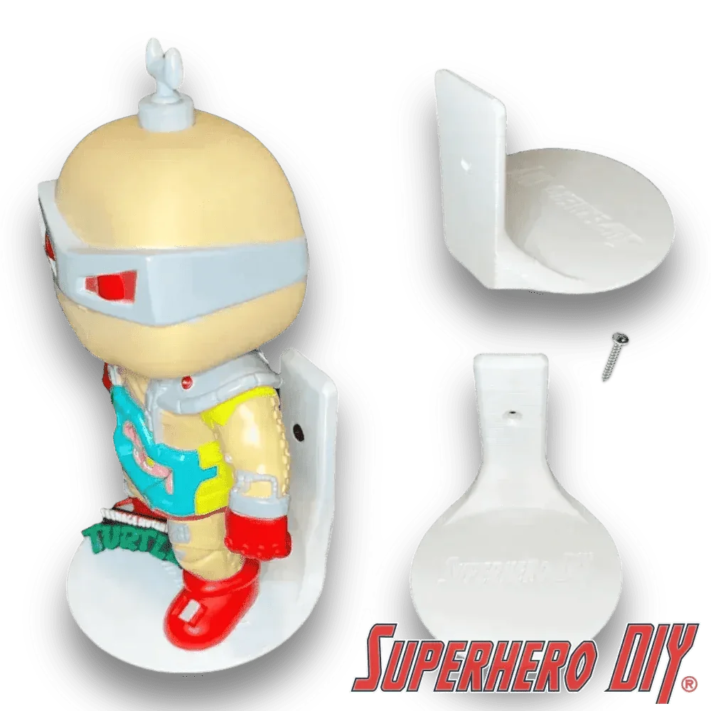 DELUXE size Floating Figure Shelves for POP! DELUXE Vinyl figures | Wall Stand Display Shelves for LARGE pops 6-inch or Deluxe - Superhero DIY