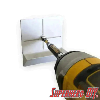 Check out the Drilling Dust Collector | Drywall Dust Catcher Tool | Keep your work area clean with this simple dust collector tool! from Superhero DIY! The perfect solution for only $3.56