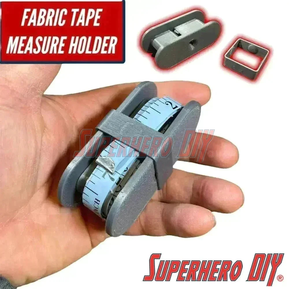 Fabric Measuring Tape Holder | Roll up your sewing tape measure with ease with this fabric tape measure holder! - Superhero DIY