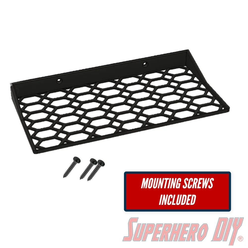 Floating Shelf for 3-PACK | Fits 10W x 4.5D Haunted Mansion Chrome, Splash Mountain, and Sailor Moon 3 Pack | Includes mounting hardware - Superhero DIY